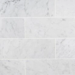 Ivy Hill Tile White Carrara 4 In. X 12 In. X 9mm Polished Marble Subway Tile (30 Pieces / 10 Sq. Ft. / Box)