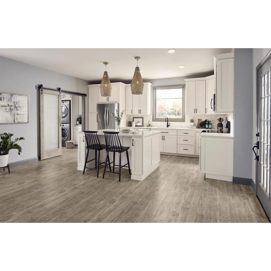 STAINMASTER SoftStep Plus 12-ft W Cut-to-Length Fawn Wood Look Low-Gloss Finish Sheet Vinyl 4 STAINMASTER SoftStep Plus 12-ft W Cut-to-Length Fawn Wood Look Low-Gloss Finish Sheet Vinyl - Image 2