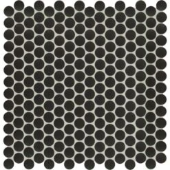 MSI Penny Round Nero 12.32 In. X 11.38 In. X 6mm Matte Porcelain Mesh-Mounted Mosaic Tile (14.4 Sq. Ft./case) -Home Flooring Store 03c0d64d43071034e8b7da06f6e793fd f03f0337 1480 4029 9646 c502d7c590f2 1800x1800