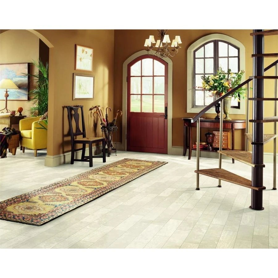 Armstrong Flooring Pickwick Landing III 12-ft W Cut-to-Length Montecello Travertine Opal Wood Look Low-Gloss Finish Sheet Vinyl 4 Armstrong Flooring Pickwick Landing III 12-ft W Cut-to-Length Montecello Travertine Opal Wood Look Low-Gloss Finish Sheet Vinyl - Image 2
