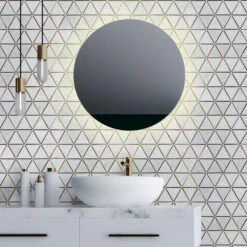 Jeff Lewis Larchmont Metallic 8.5 In. X 14.5 In. X 8 Mm Geometric Marble With Metal Mosaic Tile -Home Flooring Store 062acbfb1ff684495706c7d04f568c20 1800x1800