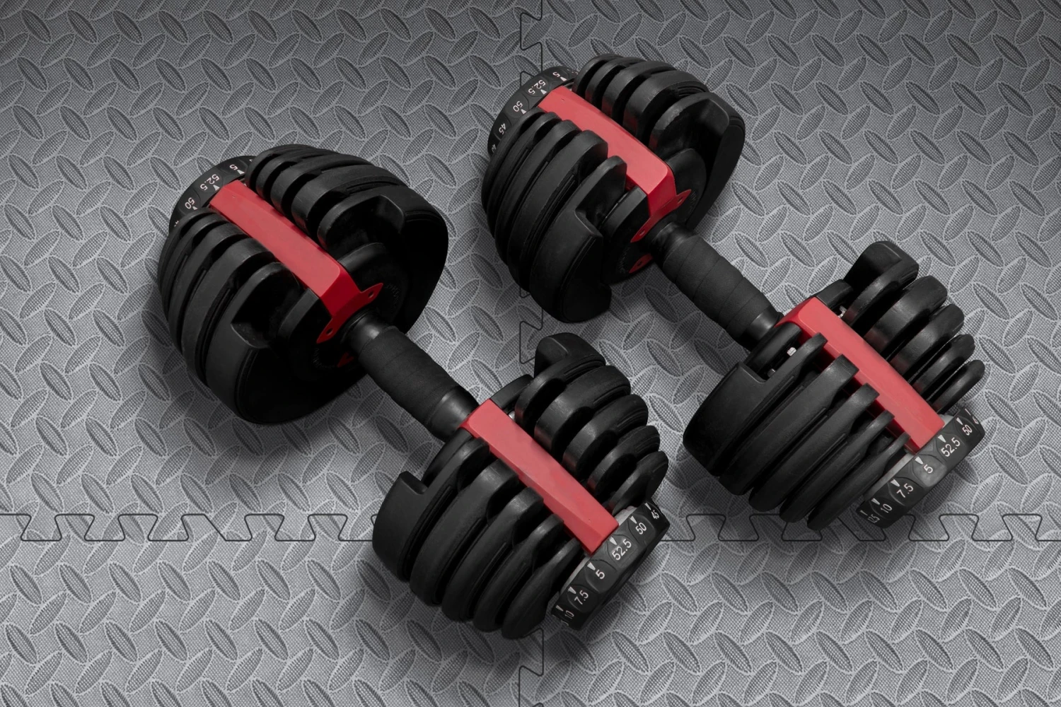 Norsk Black 24 In. X 24 In. EVA Foam Solid Color Diamond Plate Interlocking Tile (36-Tile) 10 Norsk Black 24 In. X 24 In. EVA Foam Solid Color Diamond Plate Interlocking Tile (36-Tile) - Image 8