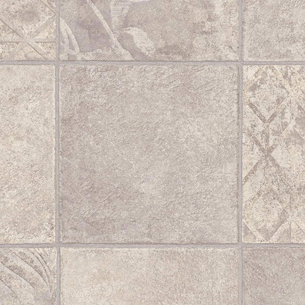 TrafficMASTER Marbella Tile Neutral Residential Vinyl Sheet, Sold By 13.2 Ft. Wide X Custom Length 5 TrafficMASTER Marbella Tile Neutral Residential Vinyl Sheet, Sold By 13.2 Ft. Wide X Custom Length - Image 3