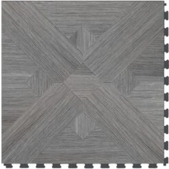 Perfection Floor Tile Bordeaux Wood Collection Bordeaux Driftwood/Satin 20-in X 20-in Water Resistant Interlocking Luxury Flooring (16.7-sq Ft)