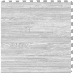 Perfection Floor Tile Mystic Plank Collection Gray Oak/Satin 20-in X 20-in Water Resistant Interlocking Luxury Flooring (16.7-sq Ft)