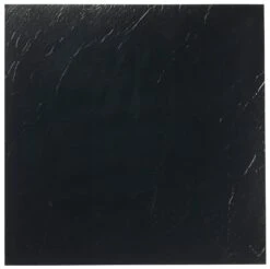 Achim Sterling Black 12-in X 12-in Water Resistant Peel And Stick Vinyl Tile Flooring (20-sq Ft)