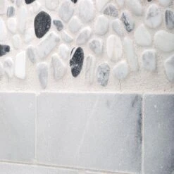 Jeffrey Court Carrara River Rocks 11.625 In. X 11.625 In. X 10.5 Mm Marble Mosaic Floor And Wall Tile 11 Jeffrey Court Carrara River Rocks 11.625 In. X 11.625 In. X 10.5 Mm Marble Mosaic Floor And Wall Tile -Home Flooring Store 198b93c0360adfff9308723b70b39119 1800x1800