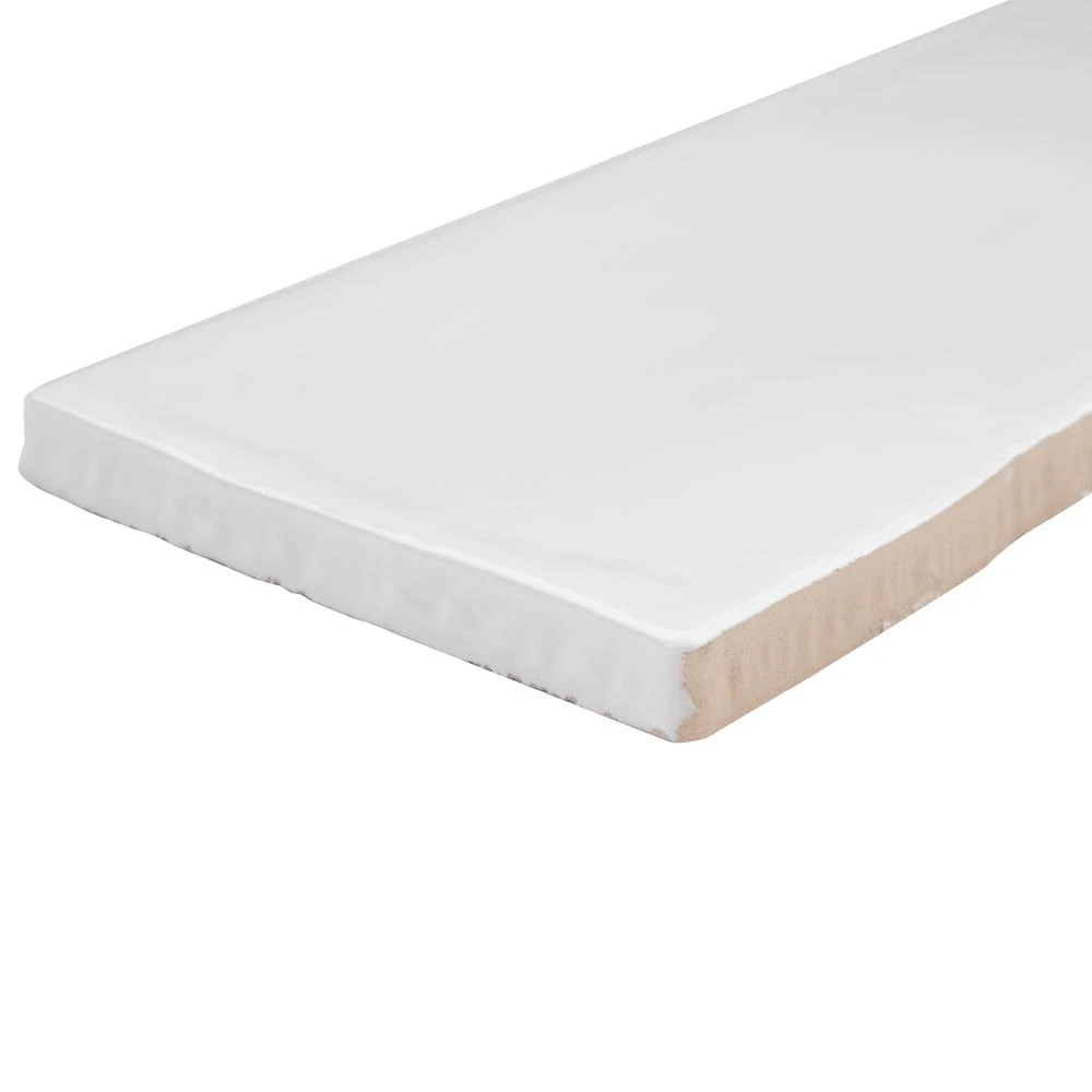 Merola Tile Chester Bianco 3 In. X 12 In. Ceramic Wall Subway Tile (5.93 Sq. Ft. / Case) 6 Merola Tile Chester Bianco 3 In. X 12 In. Ceramic Wall Subway Tile (5.93 Sq. Ft. / Case) - Image 4