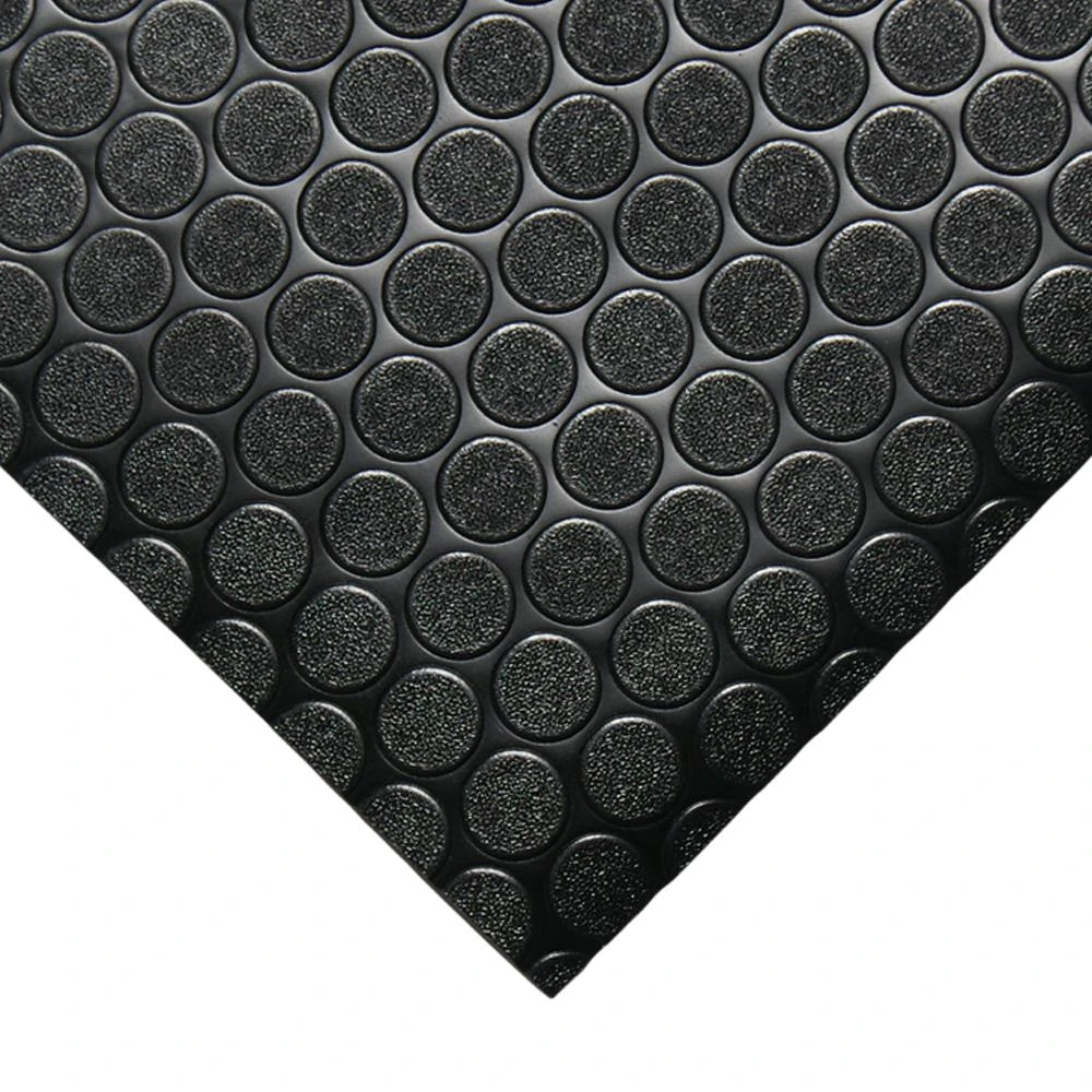 Rubber-Cal Coin Grip 4 Ft. X 25 Ft. Dark Grey Commercial Grade PVC Flooring 5 Rubber-Cal Coin Grip 4 Ft. X 25 Ft. Dark Grey Commercial Grade PVC Flooring - Image 3