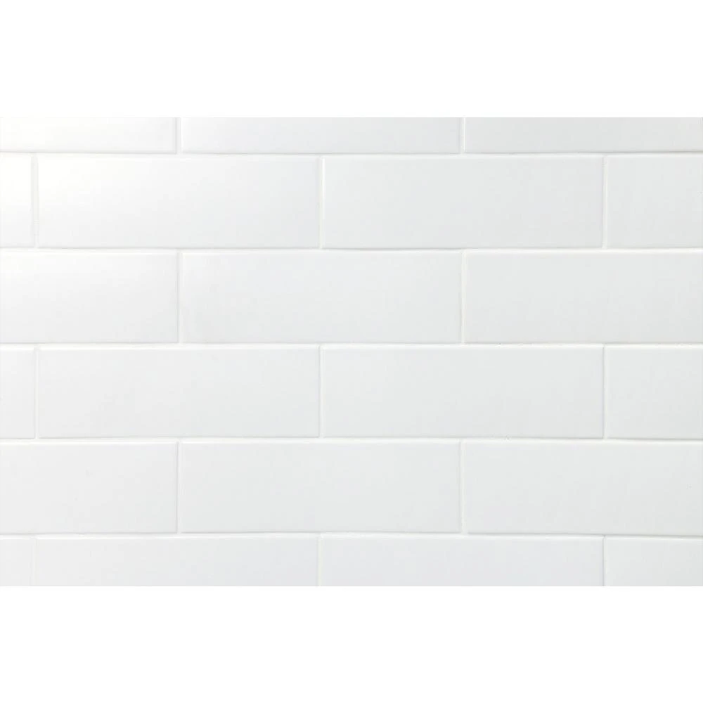 Ivy Hill Tile Barnet White 3 In. X 9 In. X 10mm Matte Ceramic Subway Wall Tile (30 Pieces / 5.16 Sq. Ft. / Box) 8 Ivy Hill Tile Barnet White 3 In. X 9 In. X 10mm Matte Ceramic Subway Wall Tile (30 Pieces / 5.16 Sq. Ft. / Box) - Image 6