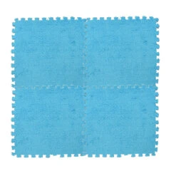 Tuscom 25X25cm Kids Carpet Foam Puzzle Mat EVA Shaggy Velvet Baby Eco Floor 7 Colors