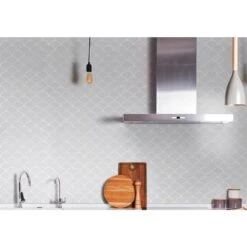 MSI Retro Gray Scallop 13.19 In. X 11.22 In. X 6mm Glossy Porcelain Mesh-Mounted Mosaic Tile (13.65 Sq. Ft. / Case) -Home Flooring Store 4398df638682669c4dc6bbfd7bd2131f 1800x1800