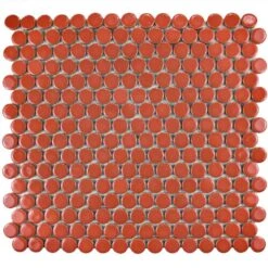 Merola Tile Hudson Penny Round Matte Black 12 In. X 12-5/8 In. X 5 Mm Porcelain Mosaic Tile (10.74 Sq. Ft. / Case) 29 Merola Tile Hudson Penny Round Matte Black 12 In. X 12-5/8 In. X 5 Mm Porcelain Mosaic Tile (10.74 Sq. Ft. / Case) -Home Flooring Store 5e9d35615429ece9242ecdd1d2c4e03b 1800x1800