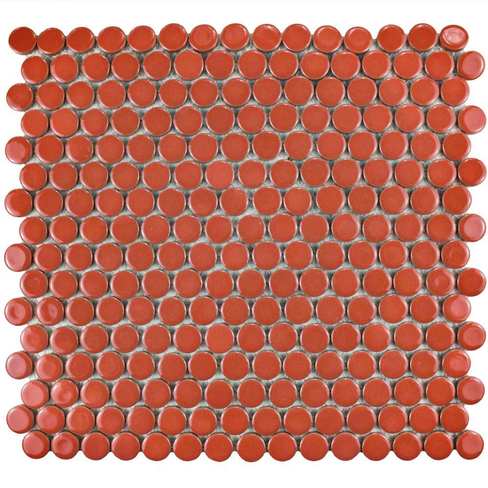 Merola Tile Hudson Penny Round Matte Black 12 In. X 12-5/8 In. X 5 Mm Porcelain Mosaic Tile (10.74 Sq. Ft. / Case) 14 Merola Tile Hudson Penny Round Matte Black 12 In. X 12-5/8 In. X 5 Mm Porcelain Mosaic Tile (10.74 Sq. Ft. / Case) - Image 12