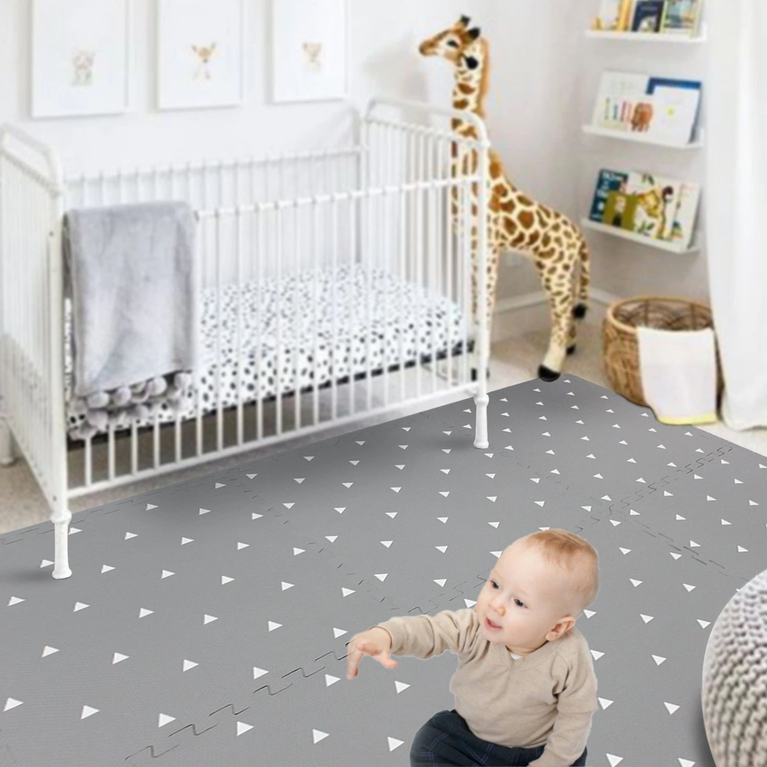 Baby Play Mat With Fence - Extra Large (4FT X 6FT), Non Toxic Foam Puzzle Floor Mat For Kids Toddler 12 Baby Play Mat With Fence - Extra Large (4FT X 6FT), Non Toxic Foam Puzzle Floor Mat For Kids Toddler - Image 10