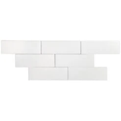 Ivy Hill Tile Barnet White 3 In. X 9 In. X 10mm Matte Ceramic Subway Wall Tile (30 Pieces / 5.16 Sq. Ft. / Box) 12 Ivy Hill Tile Barnet White 3 In. X 9 In. X 10mm Matte Ceramic Subway Wall Tile (30 Pieces / 5.16 Sq. Ft. / Box) -Home Flooring Store 67368426d5db6439149d49135d28f81b 1800x1800
