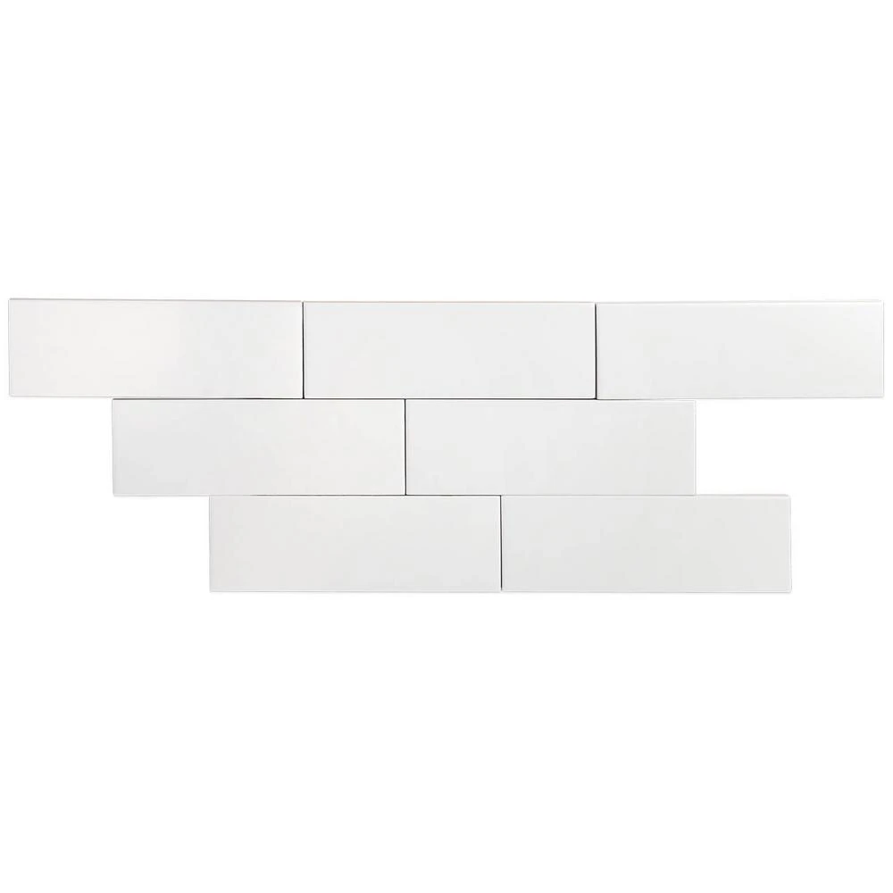 Ivy Hill Tile Barnet White 3 In. X 9 In. X 10mm Matte Ceramic Subway Wall Tile (30 Pieces / 5.16 Sq. Ft. / Box) 7 Ivy Hill Tile Barnet White 3 In. X 9 In. X 10mm Matte Ceramic Subway Wall Tile (30 Pieces / 5.16 Sq. Ft. / Box) - Image 5