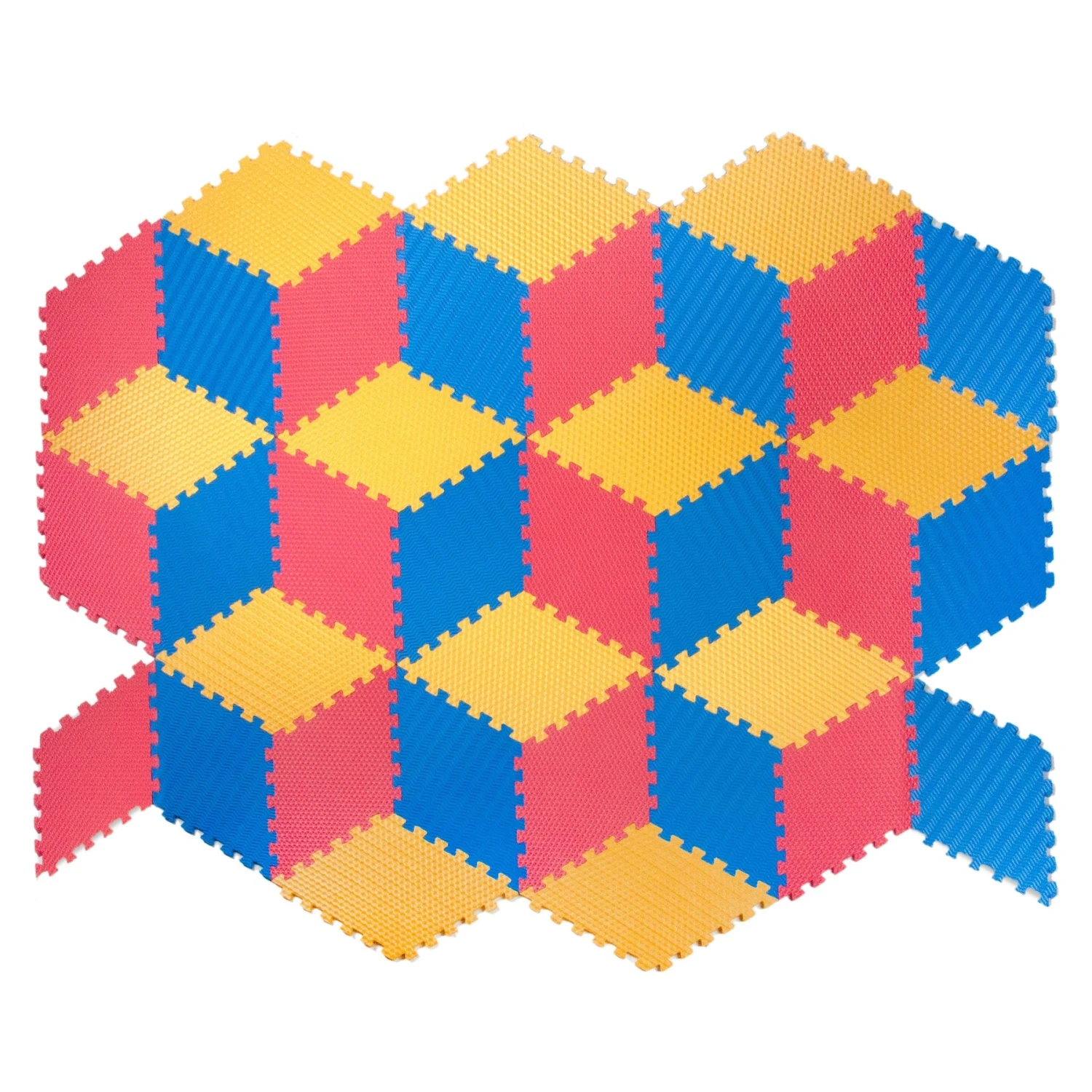 Tadpoles 12 Piece Rhombus Foam Play Mat Set, Yellow 6 Tadpoles 12 Piece Rhombus Foam Play Mat Set, Yellow - Image 4