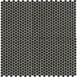 MSI Penny Round Nero 12.32 In. X 11.38 In. X 6mm Matte Porcelain Mesh-Mounted Mosaic Tile (14.4 Sq. Ft./case) -Home Flooring Store 7d99b784eac1bf4583d871af06653399 1800x1800