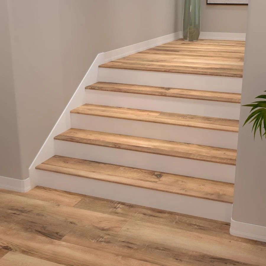 CALI Long-Board Vinyl Pro 2.06-in X 72.83-in North Shore Oak Prefinished Stair Nosing 3 CALI Long-Board Vinyl Pro 2.06-in X 72.83-in North Shore Oak Prefinished Stair Nosing