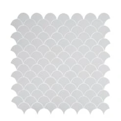 MSI Retro Gray Scallop 13.19 In. X 11.22 In. X 6mm Glossy Porcelain Mesh-Mounted Mosaic Tile (13.65 Sq. Ft. / Case) -Home Flooring Store a95f81f564d3cb82a487de7441f90549 1800x1800