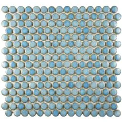 Merola Tile Hudson Penny Round Matte Black 12 In. X 12-5/8 In. X 5 Mm Porcelain Mosaic Tile (10.74 Sq. Ft. / Case) 28 Merola Tile Hudson Penny Round Matte Black 12 In. X 12-5/8 In. X 5 Mm Porcelain Mosaic Tile (10.74 Sq. Ft. / Case) -Home Flooring Store b58157efb3bc844c96f34d943f096280 1800x1800