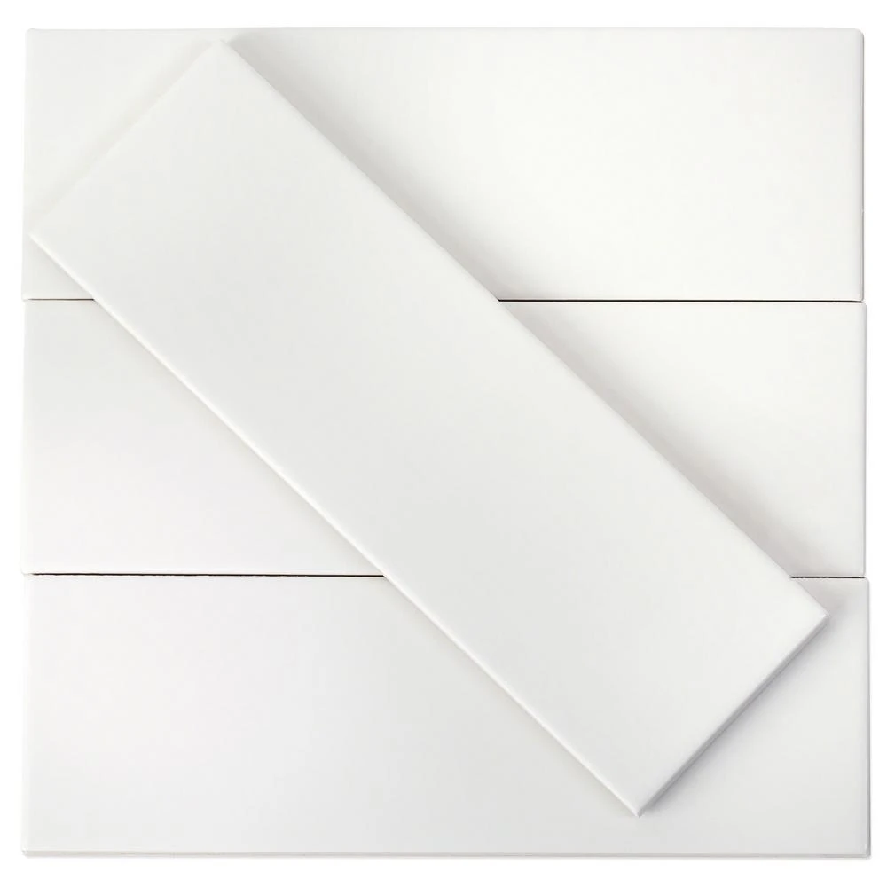 Ivy Hill Tile Barnet White 3 In. X 9 In. X 10mm Matte Ceramic Subway Wall Tile (30 Pieces / 5.16 Sq. Ft. / Box) 5 Ivy Hill Tile Barnet White 3 In. X 9 In. X 10mm Matte Ceramic Subway Wall Tile (30 Pieces / 5.16 Sq. Ft. / Box) - Image 3