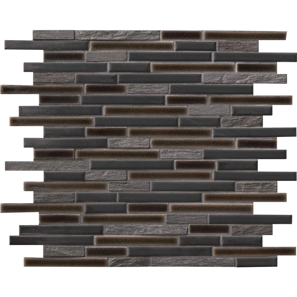 MSI Titan Interlocking 12 In. X 12 In. X 8 Mm Textured Porcelain And Stone Mesh Mounted Mosaic Tile (1 Sq. Ft.) 5 MSI Titan Interlocking 12 In. X 12 In. X 8 Mm Textured Porcelain And Stone Mesh Mounted Mosaic Tile (1 Sq. Ft.) - Image 3