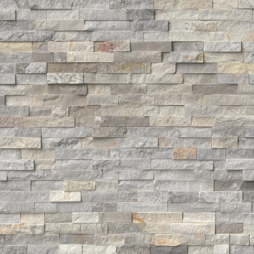 MSI Golden White Ledger Panel 6 In. X 24 In. Natural Quartzite Slate Wall Tile (10 Cases/40 Sq. Ft./pallet) 11 MSI Golden White Ledger Panel 6 In. X 24 In. Natural Quartzite Slate Wall Tile (10 Cases/40 Sq. Ft./pallet) - Image 9