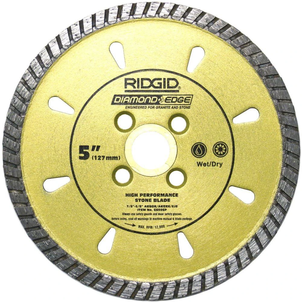 RIDGID 5 In. Diamond Stone Blade 3 RIDGID 5 In. Diamond Stone Blade