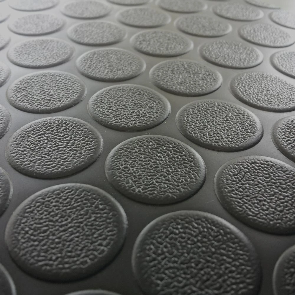 Rubber-Cal Coin Grip 4 Ft. X 25 Ft. Dark Grey Commercial Grade PVC Flooring 6 Rubber-Cal Coin Grip 4 Ft. X 25 Ft. Dark Grey Commercial Grade PVC Flooring - Image 4