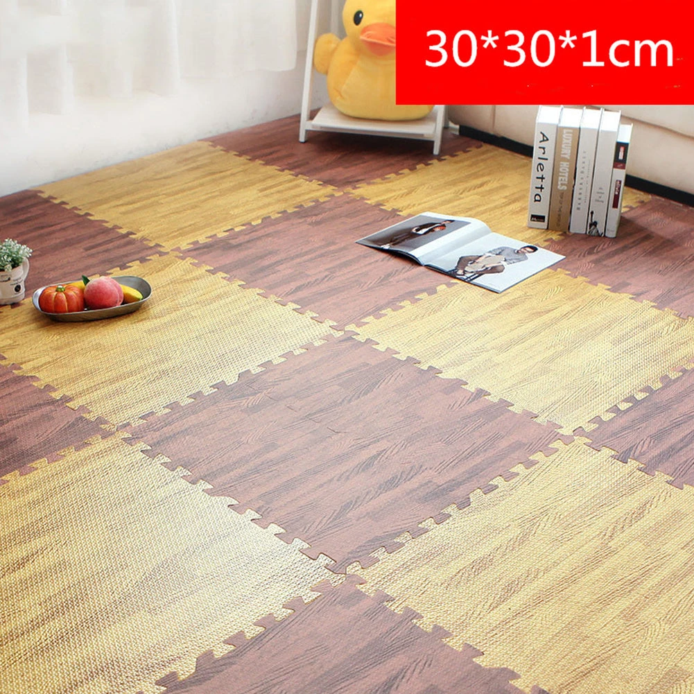 30x30cm Waterproof Wooden Grain Sound Insulation Nonslip Creeping Mat For Kids Dark Wood Grain 30x30x1.0cm 9 30x30cm Waterproof Wooden Grain Sound Insulation Nonslip Creeping Mat For Kids Dark Wood Grain 30x30x1.0cm - Image 7