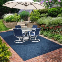 Indoor/Outdoor Carpet With Rubber Marine Backing - Blue 6' X 10' - Several Sizes Available - Carpet Flooring For Patio, Porch, Deck, Boat, Basement Or Garage -Home Flooring Store fe158509 dcf5 45de 8aac 4f47e35981f7 1.5216e12e3adf4f0468b5966abce0db98 1800x1800